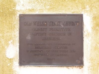 Old Welsh Tract Church Marker image. Click for full size.