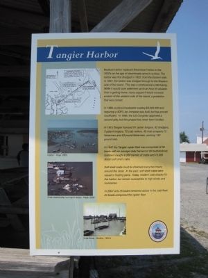 Tangier Harbor Marker. Click for full size. Tangier Harbor Marker image. Click for full size.