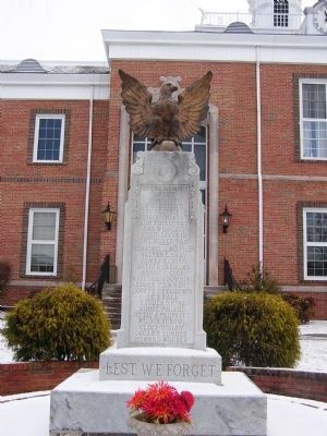 Monroe County World War I Monument image. Click for full size.