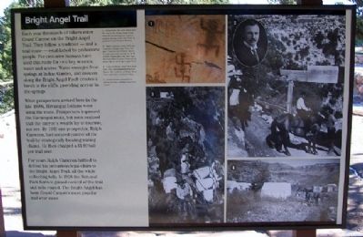 Bright Angel Trail Marker image. Click for full size.