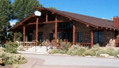 Bright Angel Lodge Entrance. Click for full size. Bright Angel Lodge Entrance image. Click for full size.