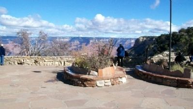 South Rim View from Rear of Bright Angel Lodge image. Click for full size.