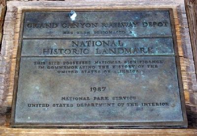 Santa Fe Depot National Historic Landmark Marker image. Click for full size.