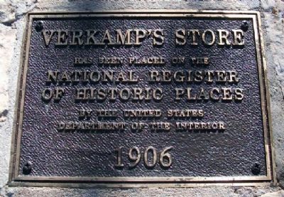 Verkamp's Store National Register Marker image. Click for full size.