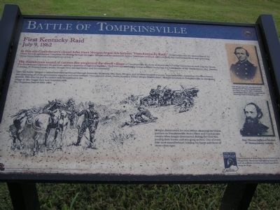Morgan's First Raid Informational Marker image. Click for full size.