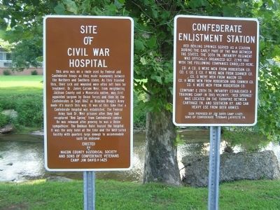 Red Boiling Springs Civil War Signs image. Click for full size.