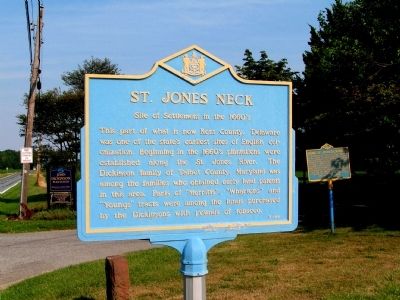 St. Jones Neck Marker image. Click for full size.
