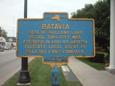 Batavia Marker. Click for full size. Batavia Marker image. Click for full size.