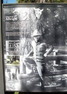 Horace M. Albright Marker. Click for full size. Horace M. Albright Marker image. Click for full size.