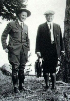 Photo on Horace M. Albright Marker. Click for full size. Photo on Horace M. Albright Marker image. Click for full size.