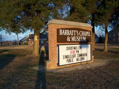 Barratt's Chapel Sign image. Click for full size.