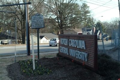 North Carolina Central University Marker image. Click for full size.