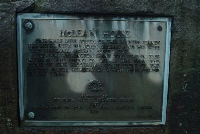 McLean House Marker. Click for full size. McLean House Marker image. Click for full size.