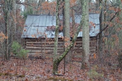 Old log cabin on the McLean property image. Click for full size.