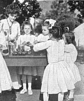 First Tomato Canning Club at Work. Click for full size. First Tomato Canning Club at Work image. Click for full size.