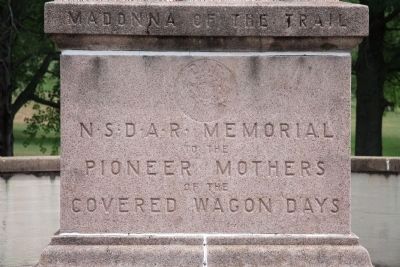 Madonna of the Trail Marker. Click for full size. Madonna of the Trail Marker image. Click for full size.