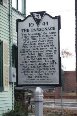 The Parsonage Marker image. Click for full size.