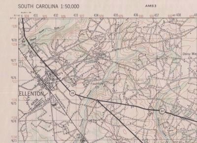 Ellenton, SC 1949 Topographical Map image. Click for full size.
