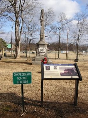 The Confederate Monument & Marker. Click for full size. The Confederate Monument & Marker image. Click for full size.