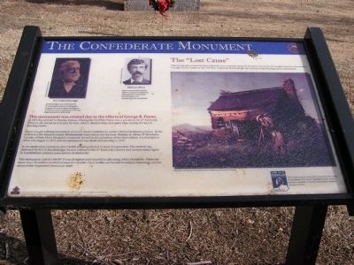 The Confederate Monument Marker. Click for full size. The Confederate Monument Marker image. Click for full size.