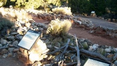 Living Quarters Ruins and Marker. Click for full size. Living Quarters Ruins and Marker image. Click for full size.