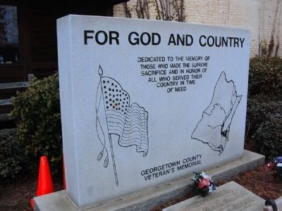 Georgetown County Veteran’s Memorial Marker image. Click for full size.