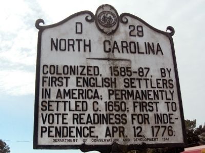 South Carolina / North Carolina Marker image. Click for full size.