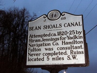 Bean Shoals Canal Marker image. Click for full size.