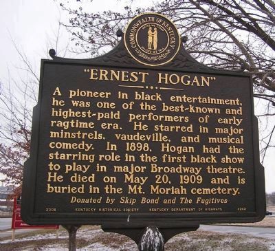 Ernest Hogan Marker (reverse) image. Click for full size.