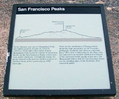 San Franciso Peaks Marker image. Click for full size.