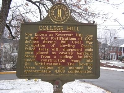 College Hill Marker. Click for full size. College Hill Marker image. Click for full size.
