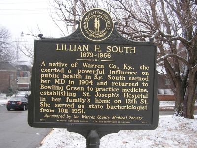 Lillian H. South Marker image. Click for full size.