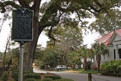War of 1812 Encampment Marker, looking southeast along Carr Street. Click for full size. War of 1812 Encampment Marker, looking southeast along Carr Street image. Click for full size.