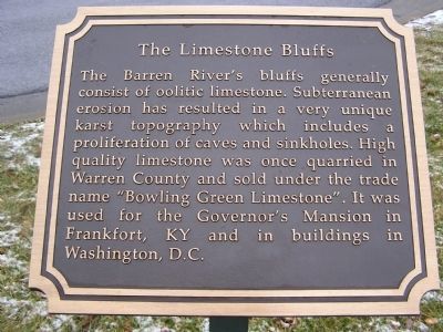 The Limestone Bluffs Marker image. Click for full size.