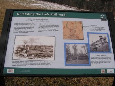 Defending the L&N Railroad Marker. Click for full size. Defending the L&N Railroad Marker image. Click for full size.