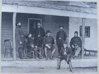 General Alexander McCook and his staff image. Click for full size.