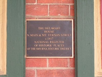 The Delaware House Marker image. Click for full size.
