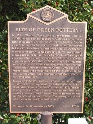 Site of Green Pottery Marker image. Click for full size.