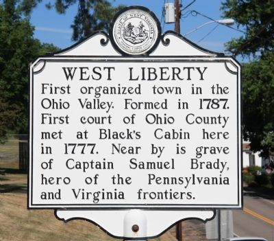 West Liberty Marker image. Click for full size.