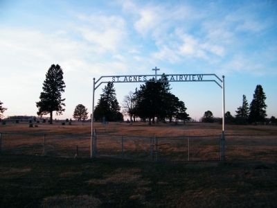 St. Agnes Fairview Cemetery Entrance image. Click for full size.