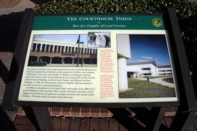 The Courthouse Today Marker. Click for full size. The Courthouse Today Marker image. Click for full size.