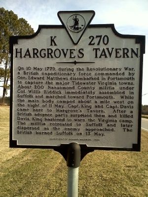Hargrove's Tavern Marker Closeup image. Click for full size.