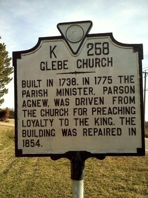 Glebe Church Marker image. Click for full size.