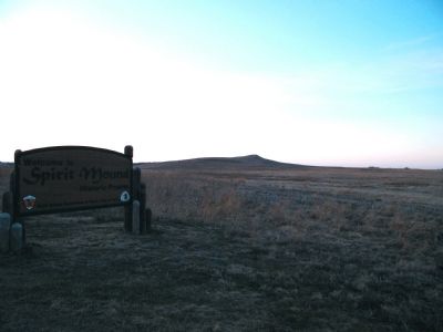 Spirit Mound in the distance image. Click for full size.