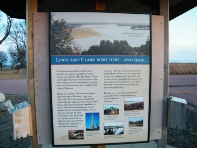 Lewis and Clark Were Here...and Here... Marker image. Click for full size.