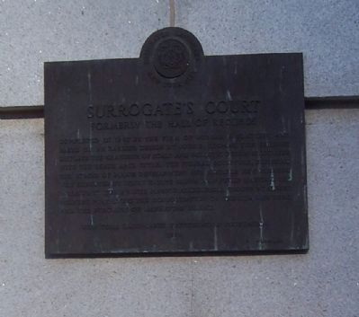 Surrogates Court Marker image. Click for full size.