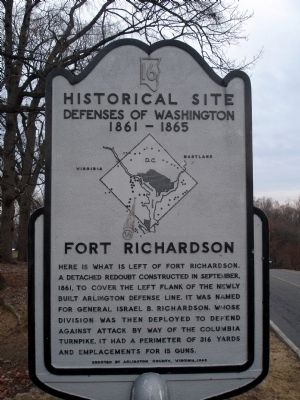 Fort Richardson Marker. Click for full size. Fort Richardson Marker image. Click for full size.