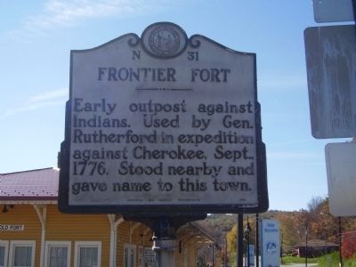 Frontier Fort Marker image. Click for full size.