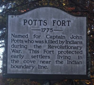Potts Fort Marker image. Click for full size.