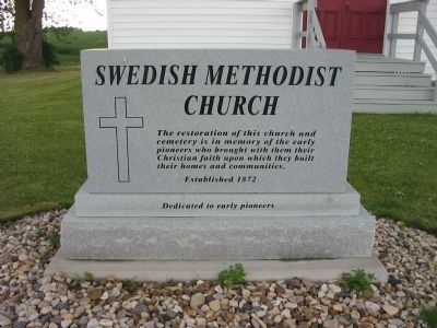 Swedish Methodist Church Marker image. Click for full size.